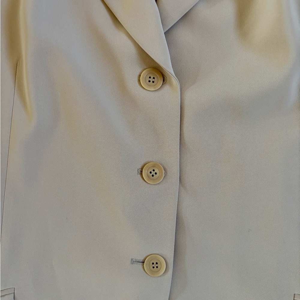 Jones New York Classic Beige Women's Blazer - Picture 5 of 6